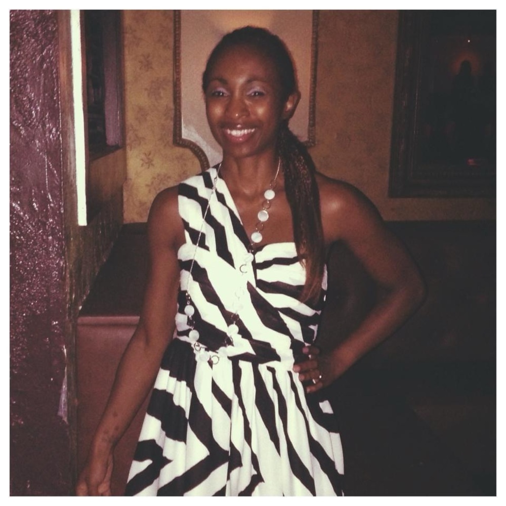Express One Shoulder Zebra Print Ruched Dress Size 4